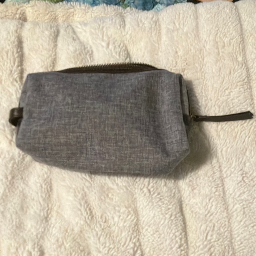 Grey toiletry bag
